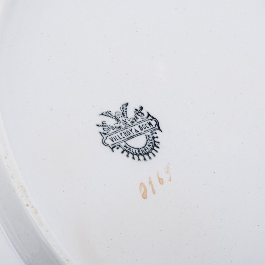 Блюдо настенное "У моря", фарфор, деколь, мануфактура "Villeroy&Boch", Германия, 1920-1935 гг., Villeroy & Boch