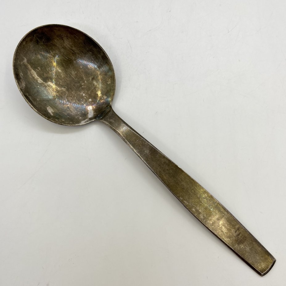Ложка сервировочная (салатная), мельхиор (медь-никель), Таллинский ювелирный завод, СССР, 1970-1990 гг., Таллинский ювелирный завод