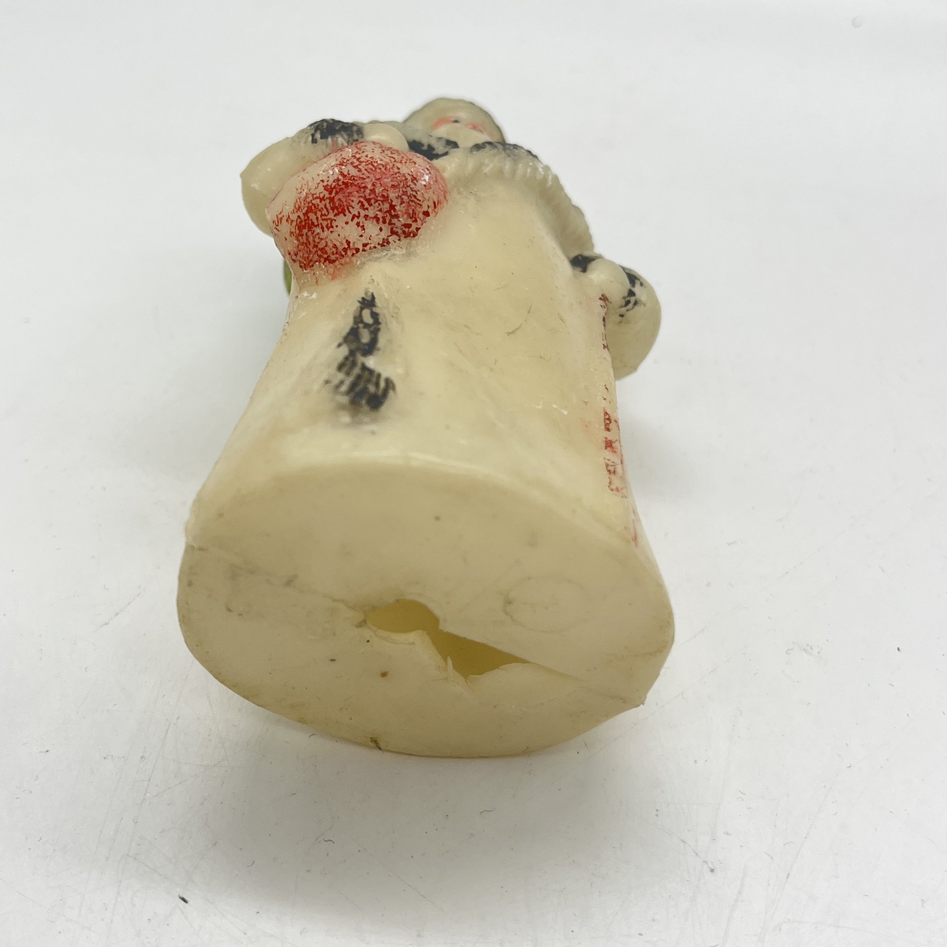 Игрушка новогодняя (под елку) "Дед мороз с подарками", пластик, роспись, СССР, 1960-1980 гг.