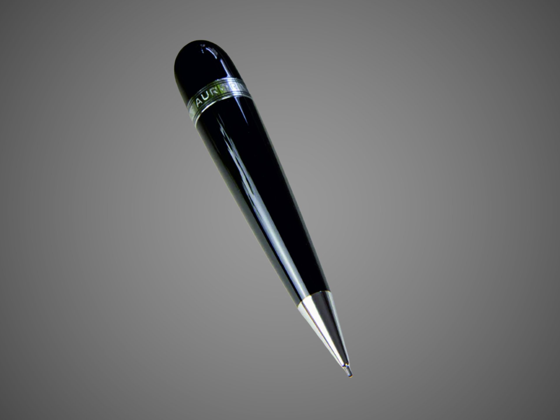 Механический карандаш Aurora Optima Mini, Black CT, в подарочной коробке, Лаки и смолы: смола, хром