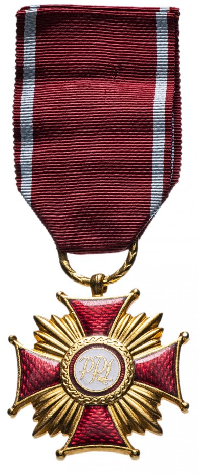 Знак отличия золотой «Крест Заслуги» 1 степени Польша