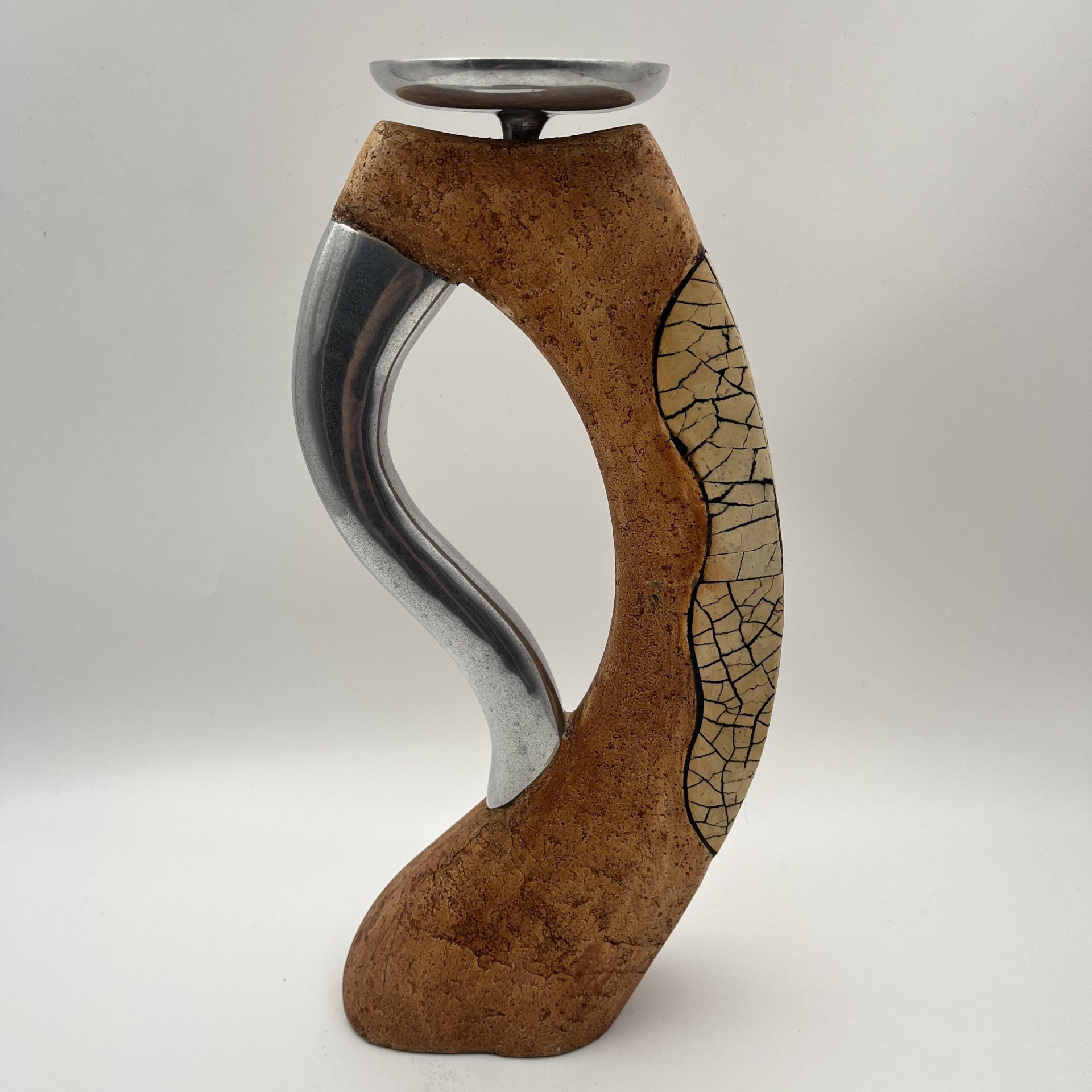 Подсвечник необычной формы, металл, гипс, композитный материал, Западная Европа, 1980-2000 гг.