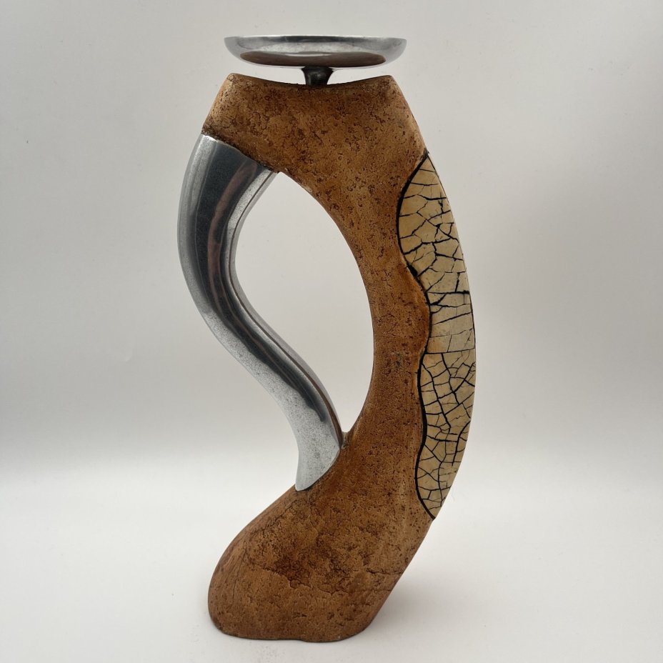 Подсвечник необычной формы, металл, гипс, композитный материал, Западная Европа, 1980-2000 гг.