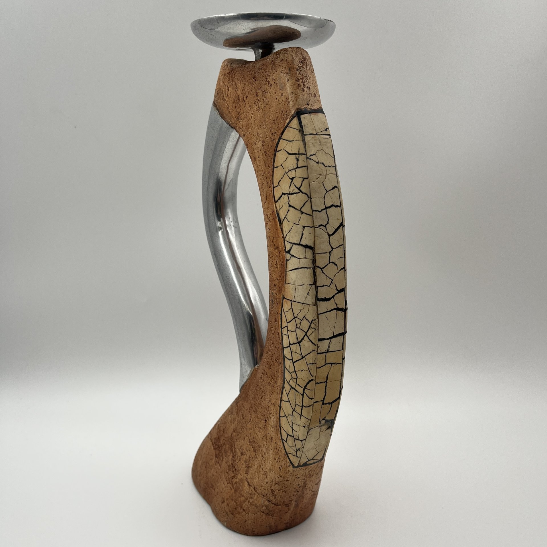 Подсвечник необычной формы, металл, гипс, композитный материал, Западная Европа, 1980-2000 гг.