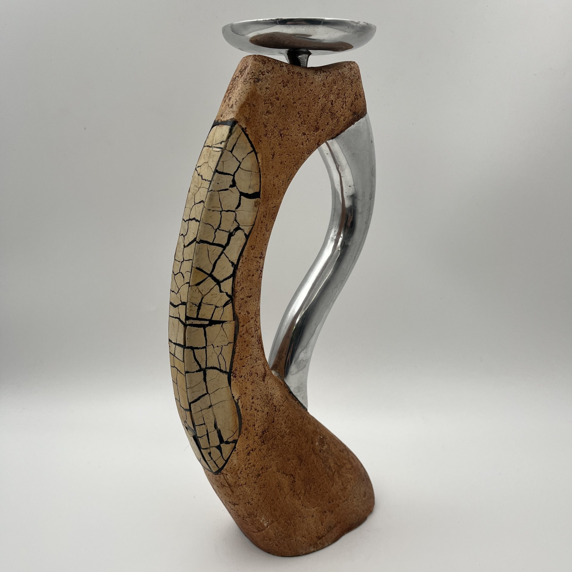 Подсвечник необычной формы, металл, гипс, композитный материал, Западная Европа, 1980-2000 гг.