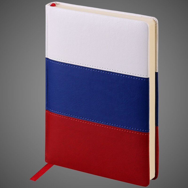 Подарочный набор:Шариковая ручка Parker Jotter Russia SE, цвет: St. Steel GT и Ежедневник недатир. триколор, Металлы: латунь, нержавеющая сталь, позолота
