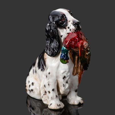 [Редкий окрас] Статуэтка "Спаниель с добычей", фарфор, роспись, Royal Doulton, Великобритания, 1950-1970 гг., Royal Doulton