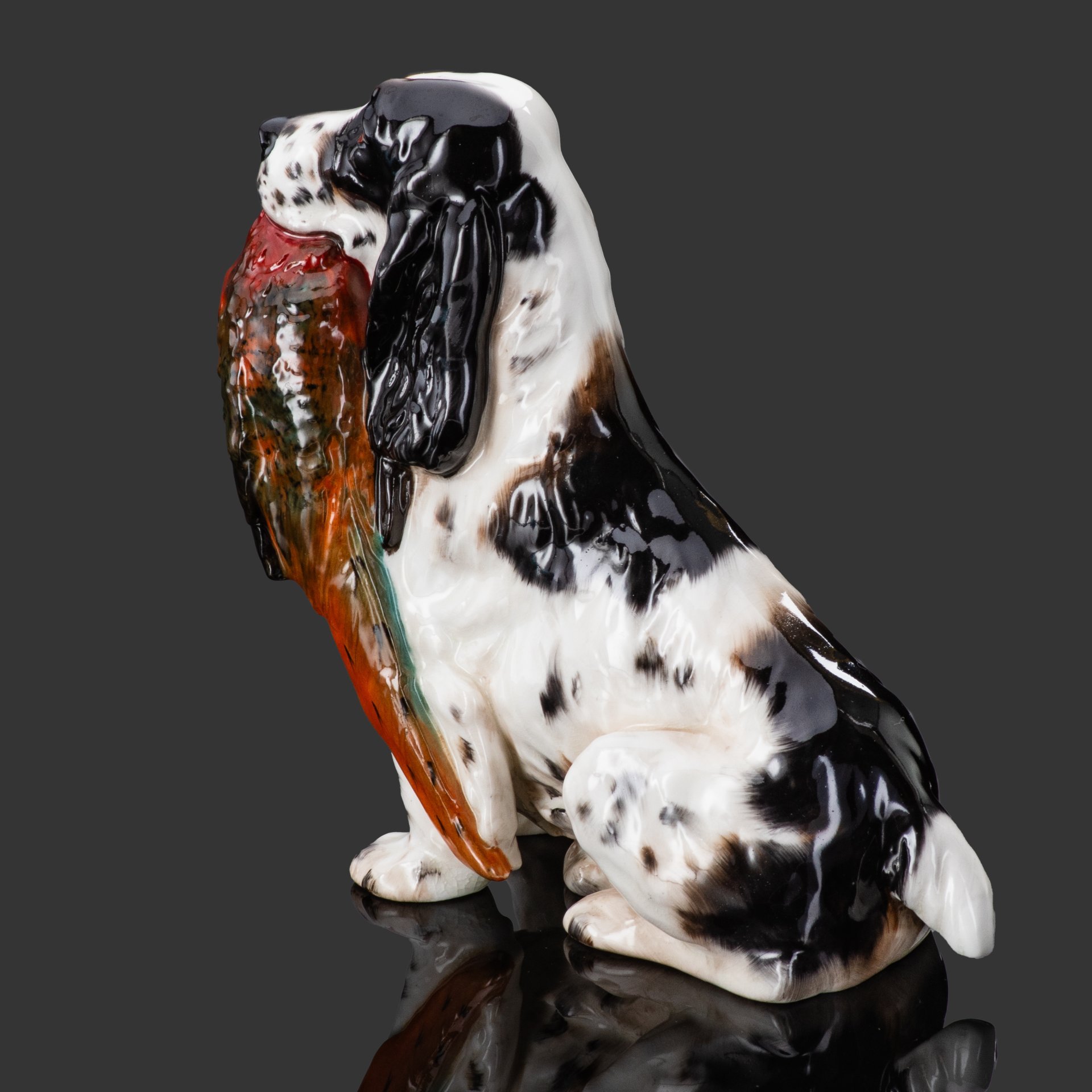 [Редкий окрас] Статуэтка "Спаниель с добычей", фарфор, роспись, Royal Doulton, Великобритания, 1950-1970 гг., Royal Doulton