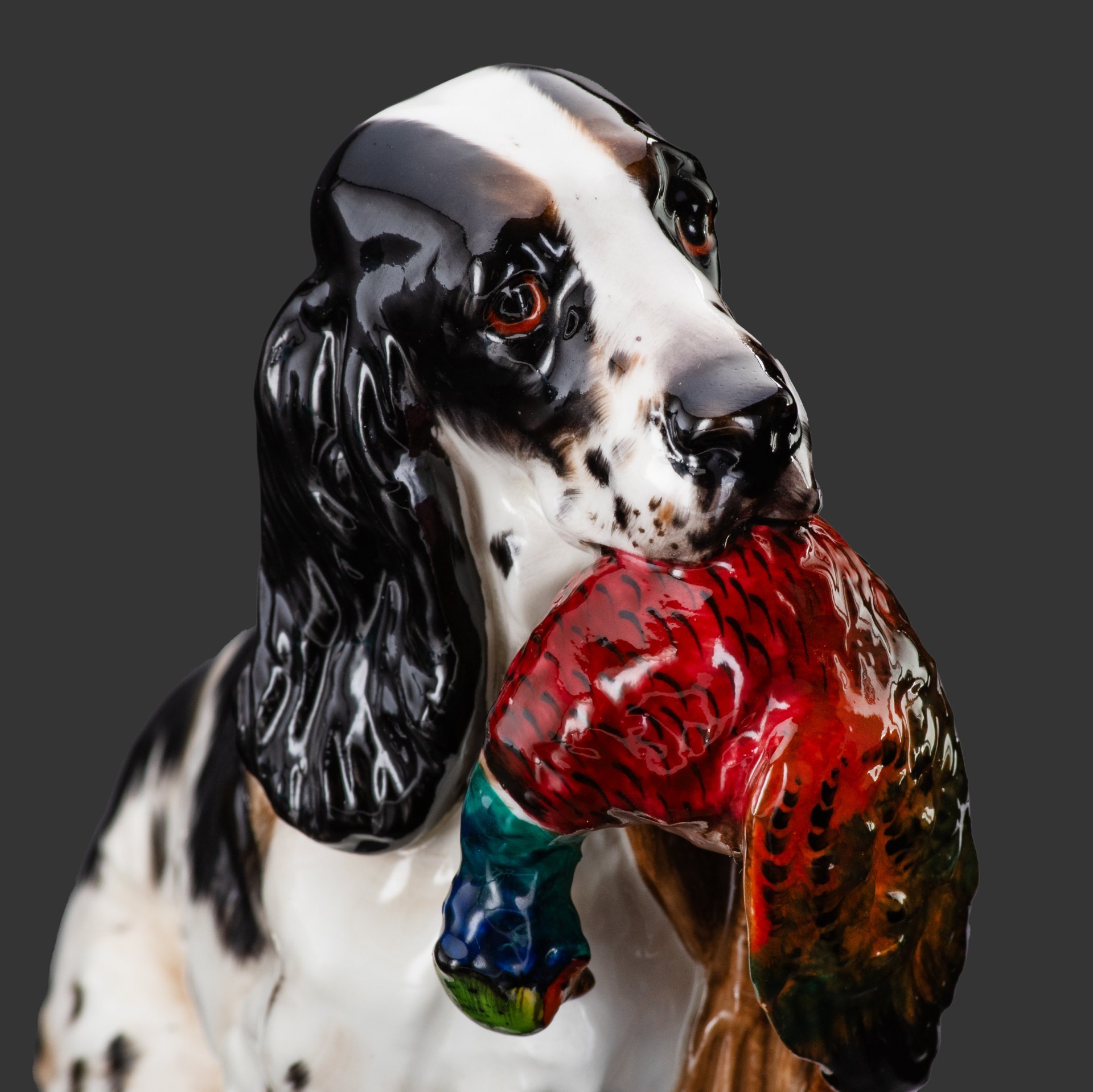 [Редкий окрас] Статуэтка "Спаниель с добычей", фарфор, роспись, Royal Doulton, Великобритания, 1950-1970 гг., Royal Doulton
