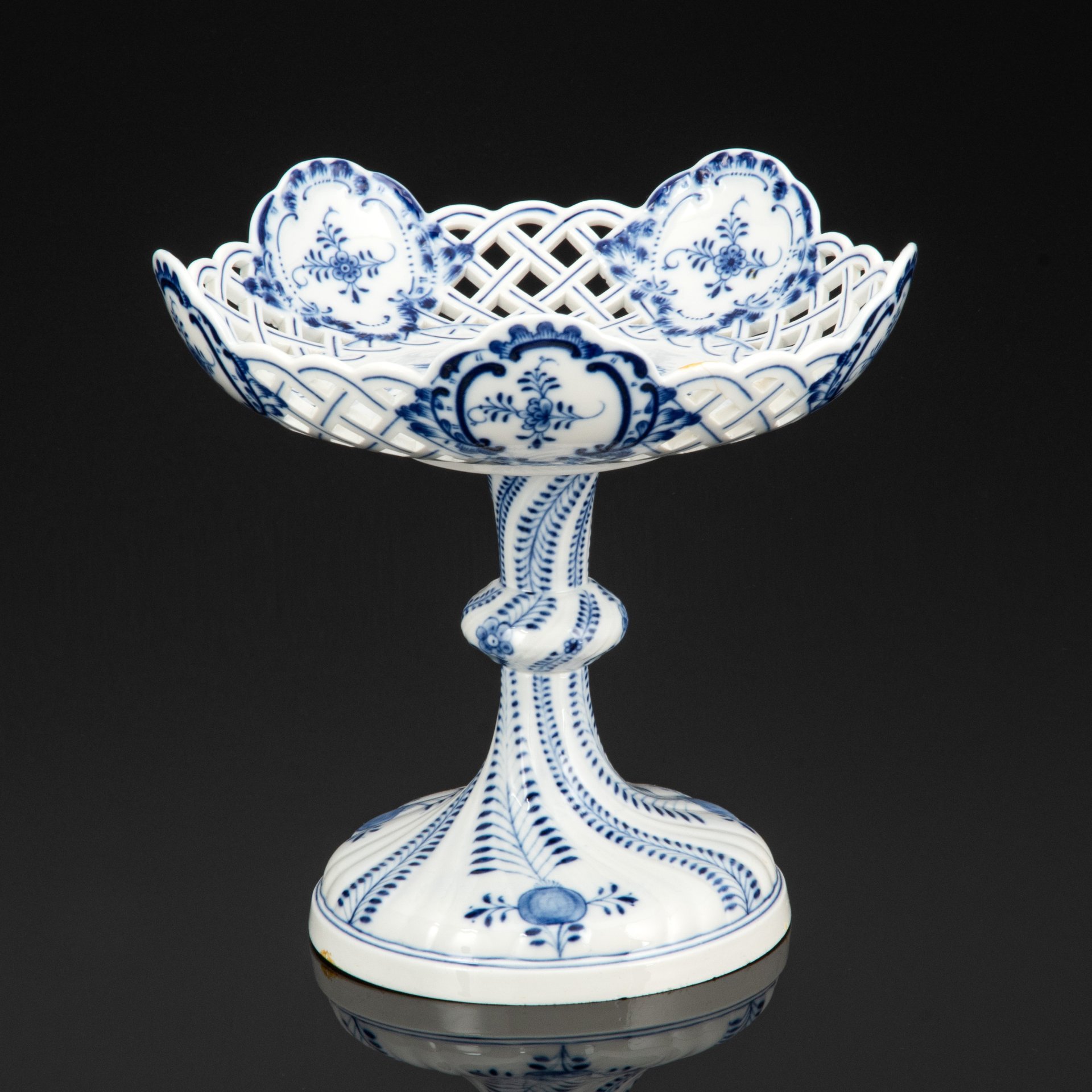 Ваза с кружевным бортом (конфетница), Meissen (Мейсенский фарфор)