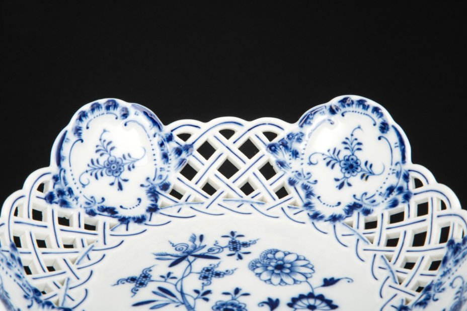 Ваза с кружевным бортом (конфетница), Meissen (Мейсенский фарфор)