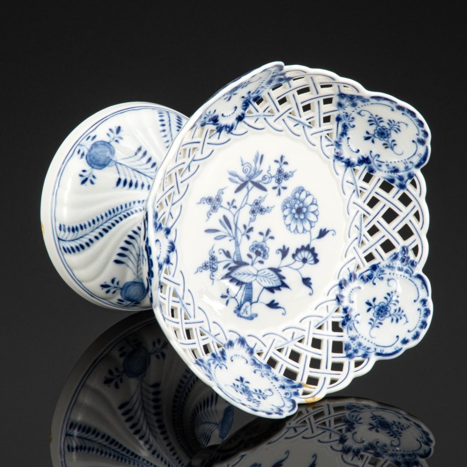 Ваза с кружевным бортом (конфетница), Meissen (Мейсенский фарфор)