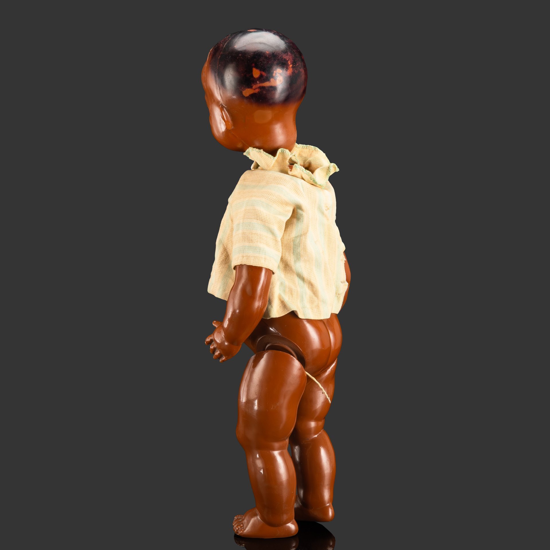 Кукла-пупс "Мальчик-киргиз" по модели 1936 года М.П. Киселевой, ОХК - Охтинский химический комбинат (предположительно), целлулоид, роспись, СССР, 1936-1940 гг.