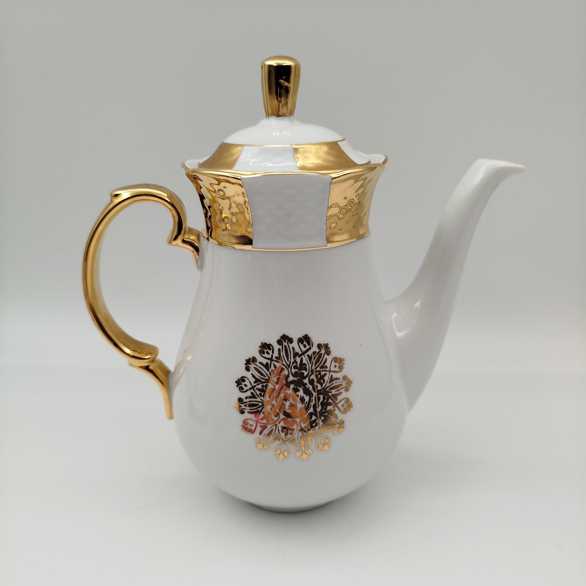 Набор кофейный "Эгоист" (5 предметов), фарфор, золочение, Thun (Тун), Чехословакия, 1980-1993 гг.