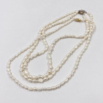 Набор из 3-х винтажных бус из речного жемчуга, другой, СССР, 1960-1990 гг.