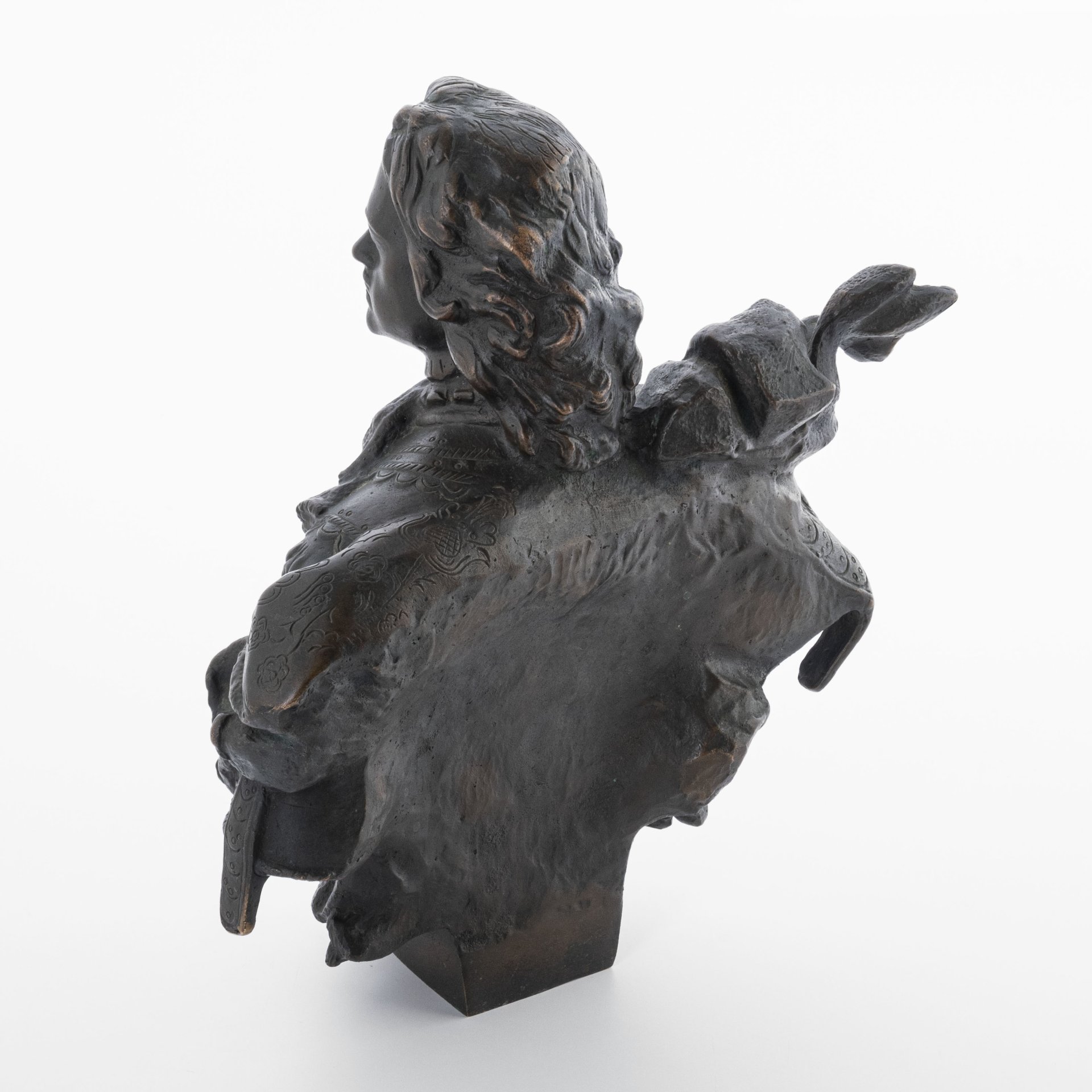 Бюст "Пётр I", скульптор Чаркин А.С. (по оригиналу К.Б. Растрелли), Завод художественного литья «Монументскульптура» (ЛЗХЛ)