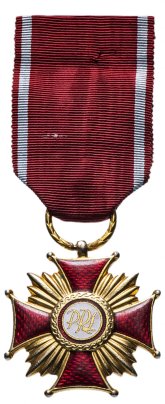 Знак отличия золотой «Крест Заслуги» 1 степени Польша