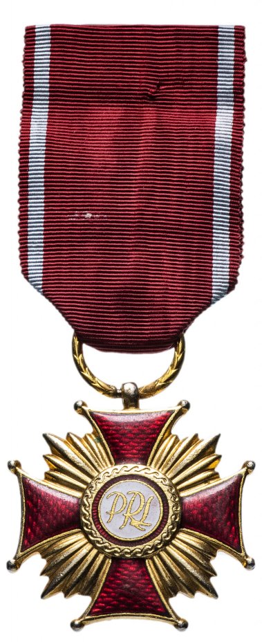 Знак отличия золотой «Крест Заслуги» 1 степени Польша