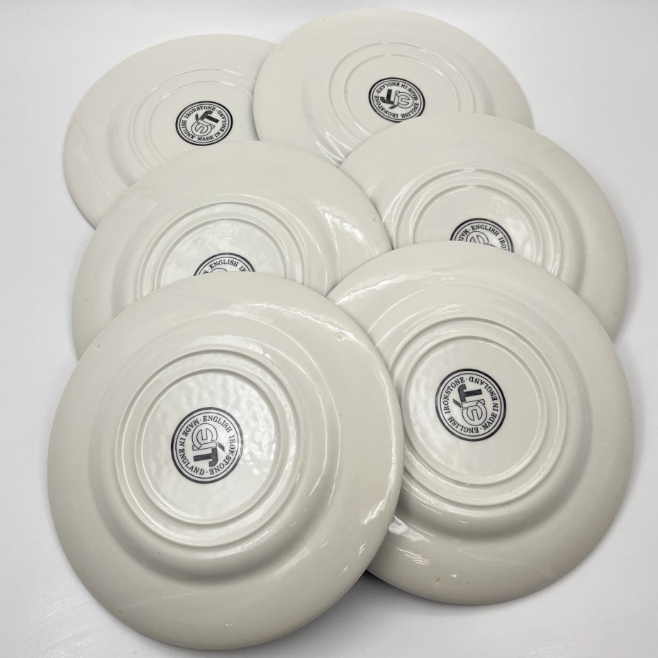 Набор из 6-ти тарелок, серия "Диккенс", English Ironstone Tableware (EIT)