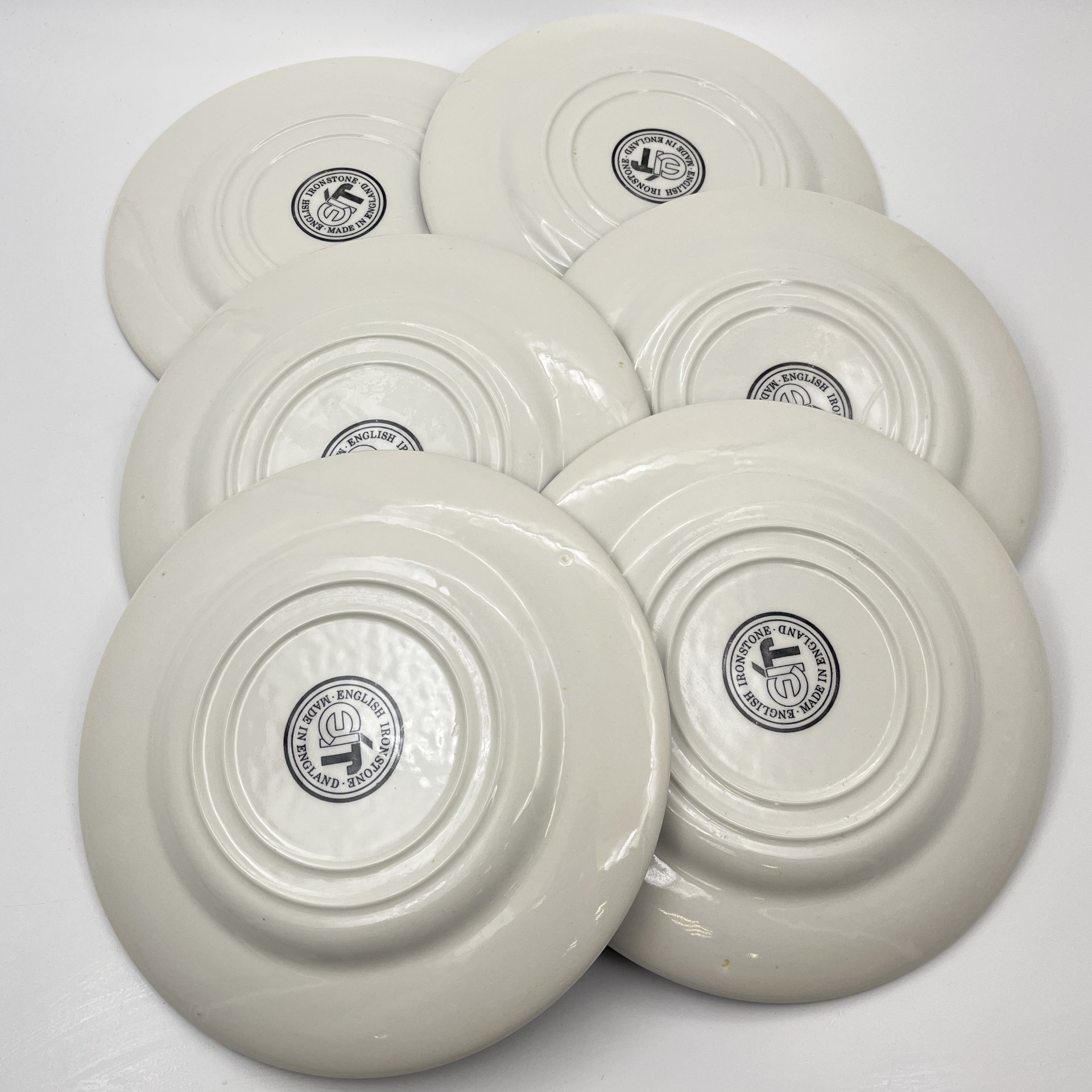Набор из 6-ти тарелок, серия "Диккенс", English Ironstone Tableware (EIT)