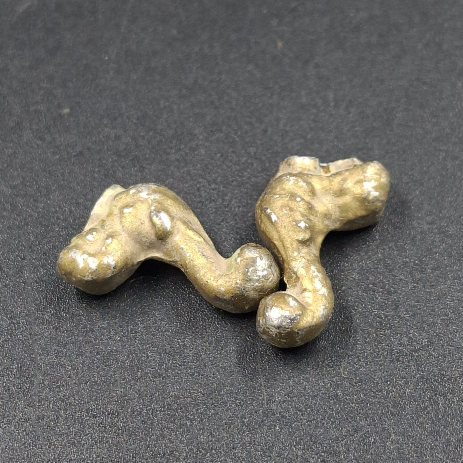 Прибор письменный в стиле неорококо с часами, металл, Италия, 1980-2000 гг.