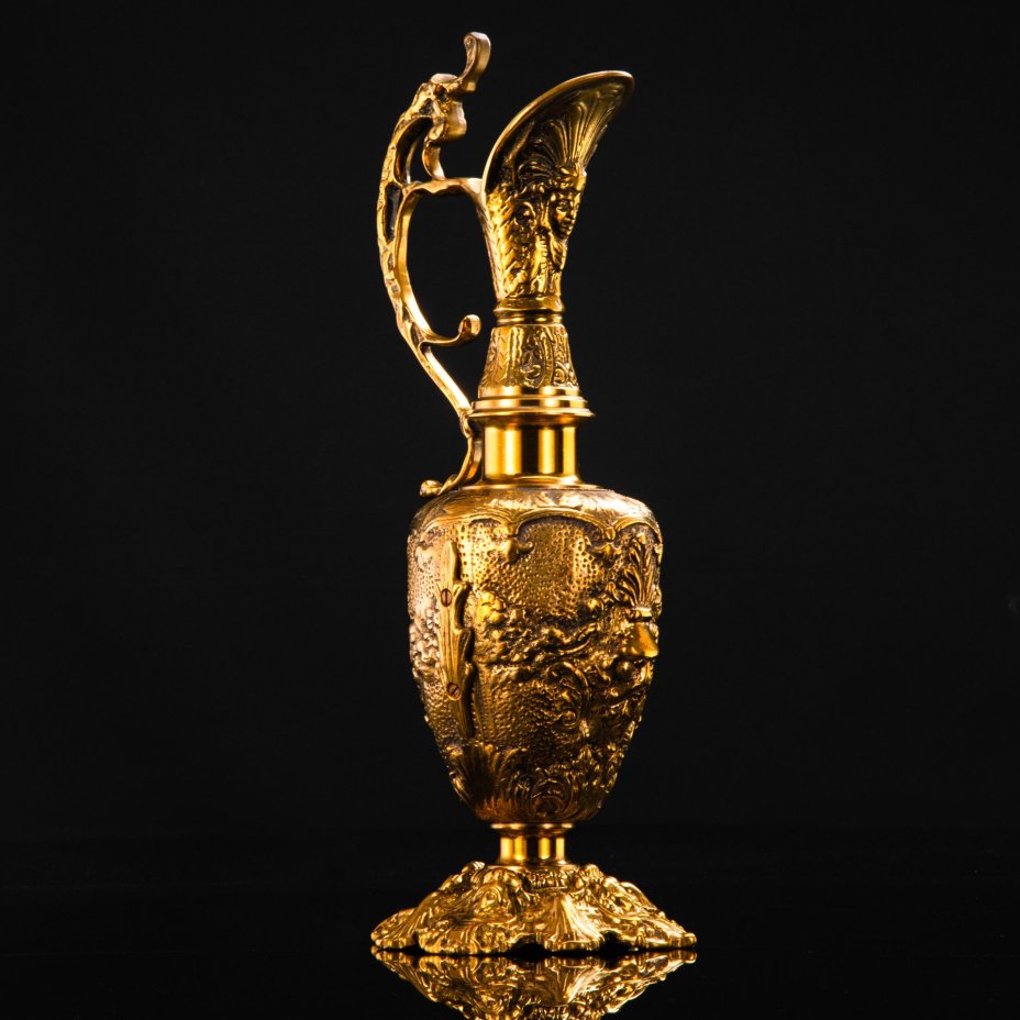 Кувшин (декоративный) в античной стилистике, латунь, Индия, 1960-1980 гг.