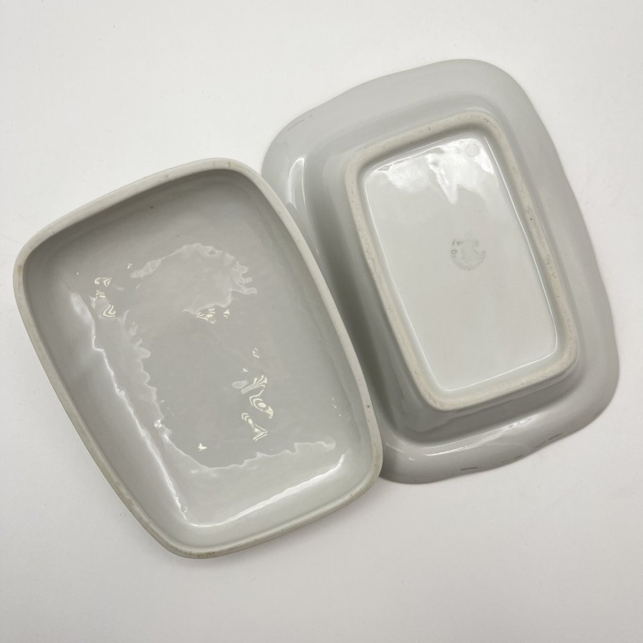 Масленка с цветочным декором, "Gebrüder Benedikt"