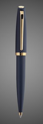 Шариковая ручка Aurora Style Resin Matt blue PGT, в подарочной коробке, Покрытия: позолота, позолота, смола