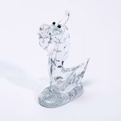 Статуэтка "Дракон", стекло, гутный способ обработки, Азия, 1990-2000 гг.