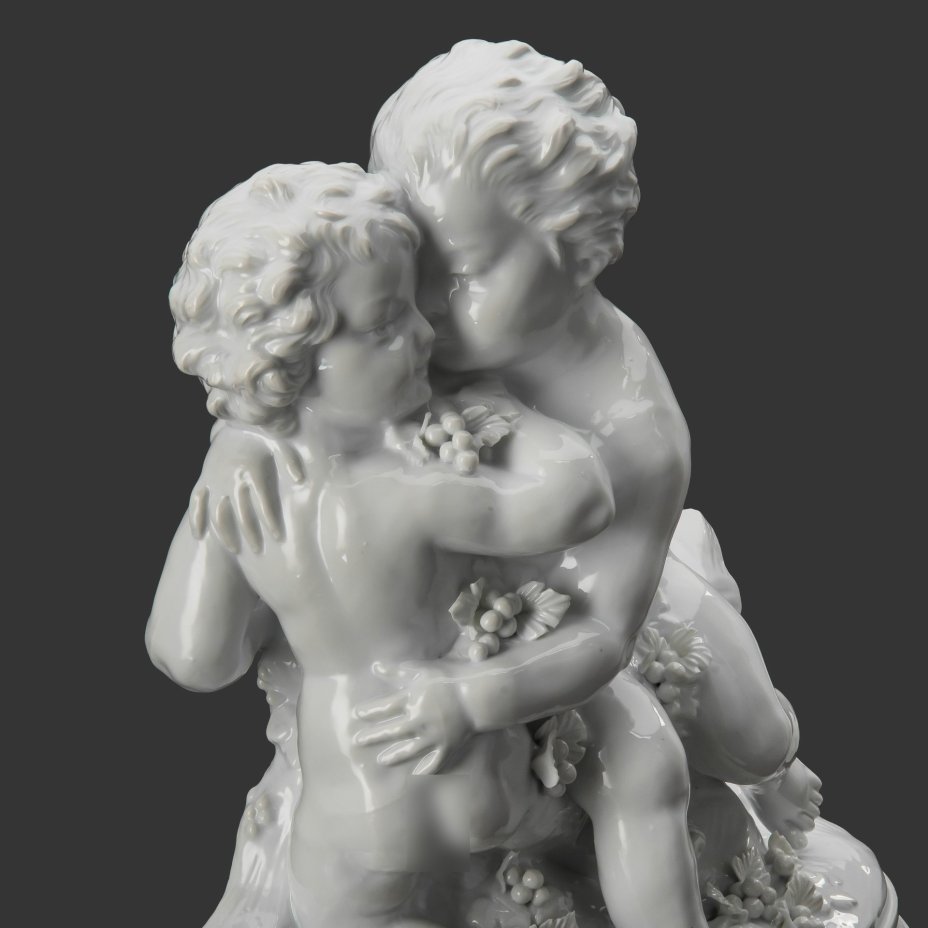 Скульптура "Играющие путти", по модели скульптора Joseph D` Aste, Ernst Bohne Söhne