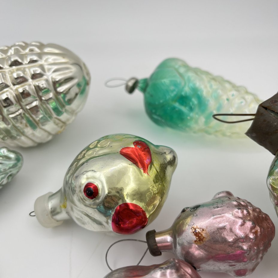 Набор из 15-ти подвесных ёлочных игрушек различных форм