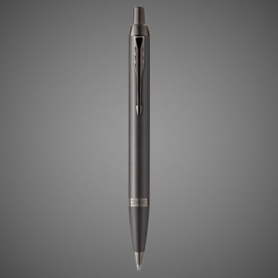 Шариковая ручка Parker IM Professionals Monochrome Titanium, стержень:M, цвет чернил: blue, в подарочной упаковке., Лаки и смолы: лак, латунь