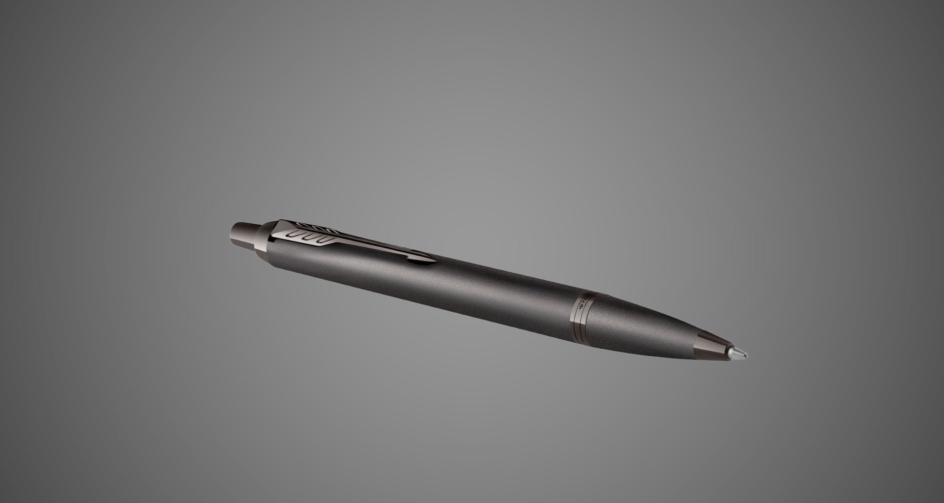Шариковая ручка Parker IM Professionals Monochrome Titanium, стержень:M, цвет чернил: blue, в подарочной упаковке., Лаки и смолы: лак, латунь