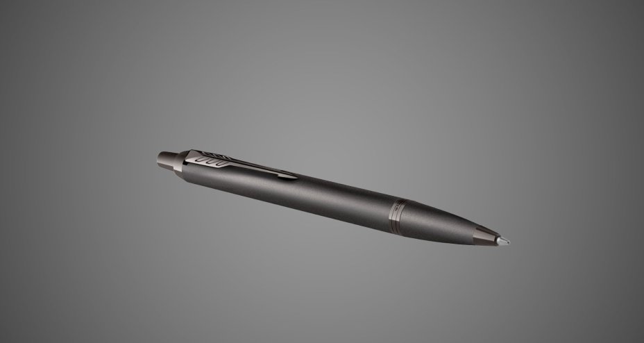 Шариковая ручка Parker IM Professionals Monochrome Titanium, стержень:M, цвет чернил: blue, в подарочной упаковке., Лаки и смолы: лак, латунь