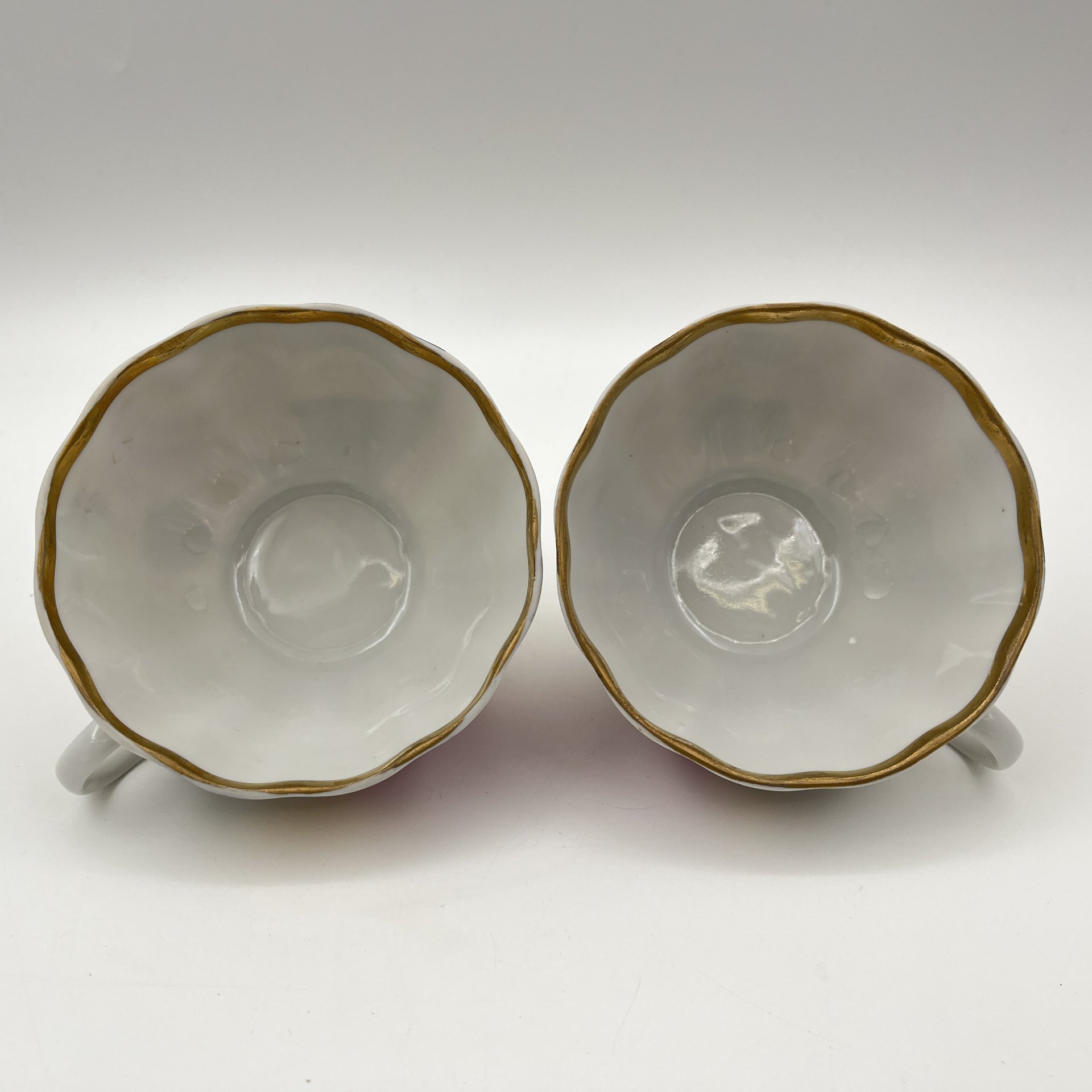 Сервиз чайный "Роза в вечернем саду" на 2 персоны (11 предметов), форма "Тюльпан", автор формы С.Е. Яковлева, автор росписи Л.Р. Афанасьева, фарфор, роспись, деколь, золочение, Ленинградский фарфоровый завод (ЛФЗ), СССР, 1986-1991 гг.