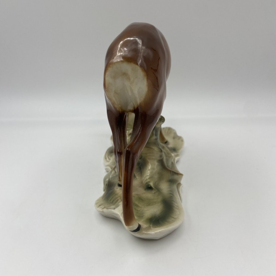 Статуэтка "Олень", фарфор, роспись, Fasold & Stauch Bock Wallendorf, Германия, 1960-1972 гг.