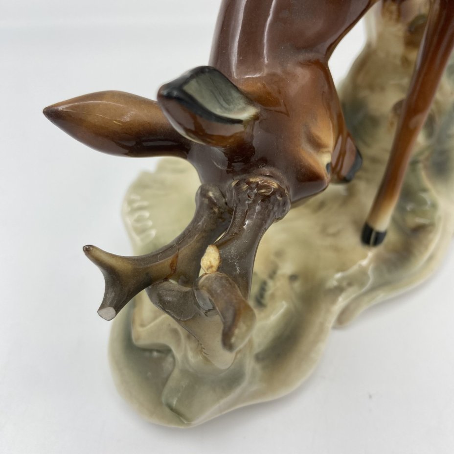 Статуэтка "Олень", фарфор, роспись, Fasold & Stauch Bock Wallendorf, Германия, 1960-1972 гг.