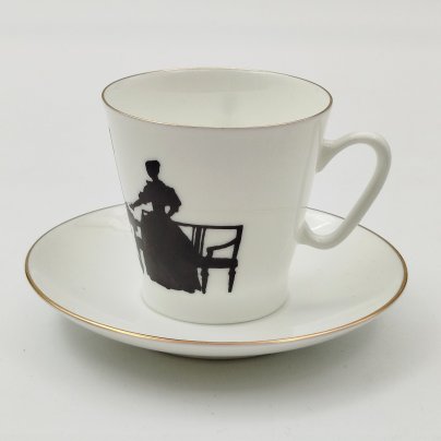 Кофейная пара "Вдвоем", ф. Черный кофе, автор рисунка Русаков С.К., автор формы Криммер Э.М.