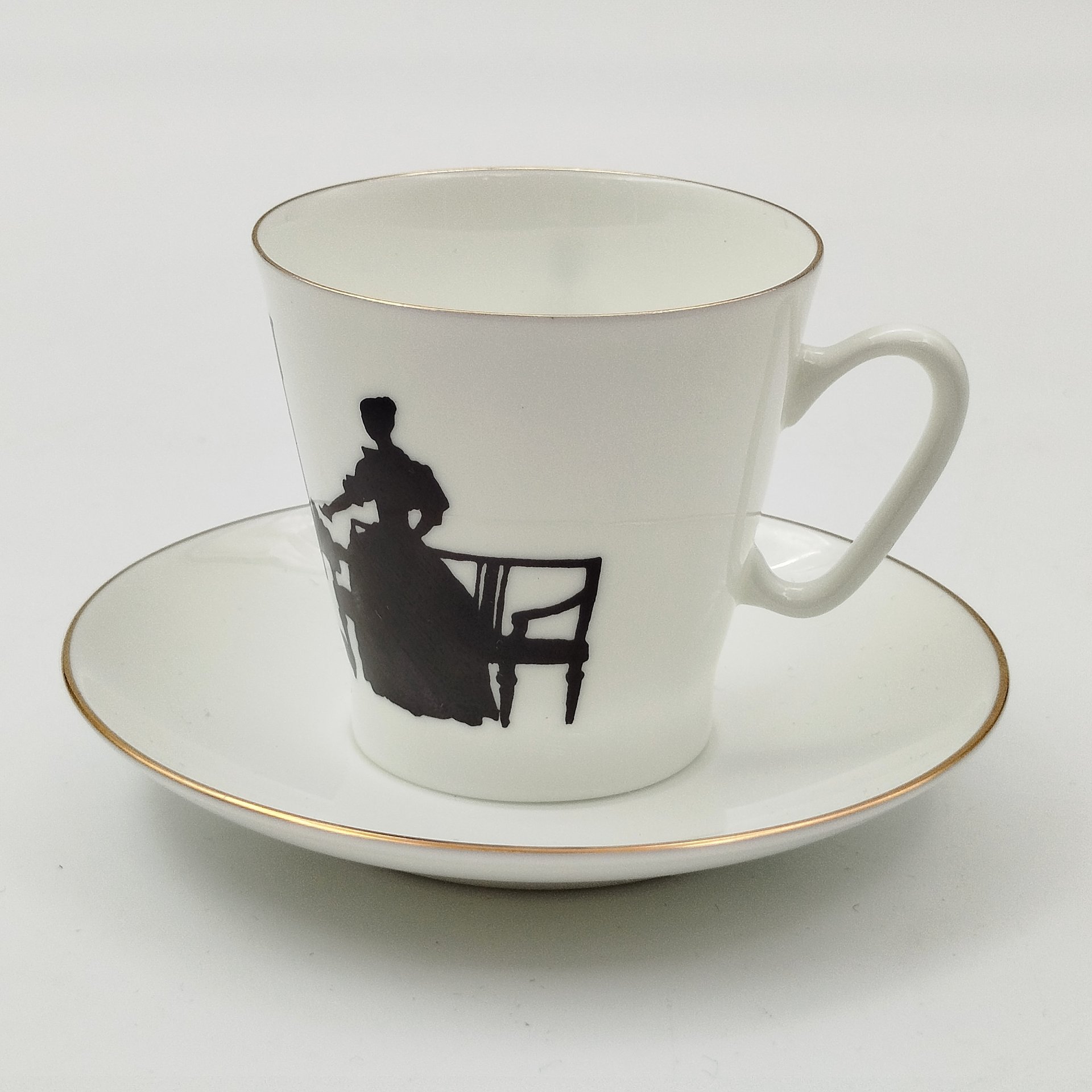 Кофейная пара "Вдвоем", ф. Черный кофе, автор рисунка Русаков С.К., автор формы Криммер Э.М.