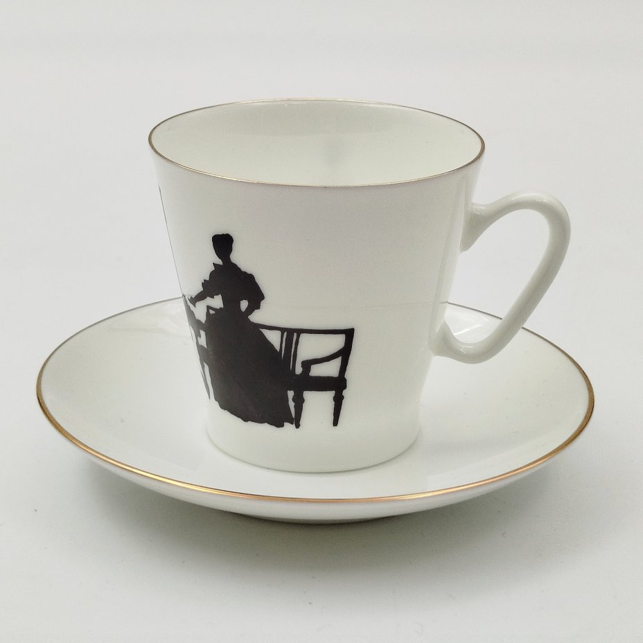 Кофейная пара "Вдвоем", ф. Черный кофе, автор рисунка Русаков С.К., автор формы Криммер Э.М.