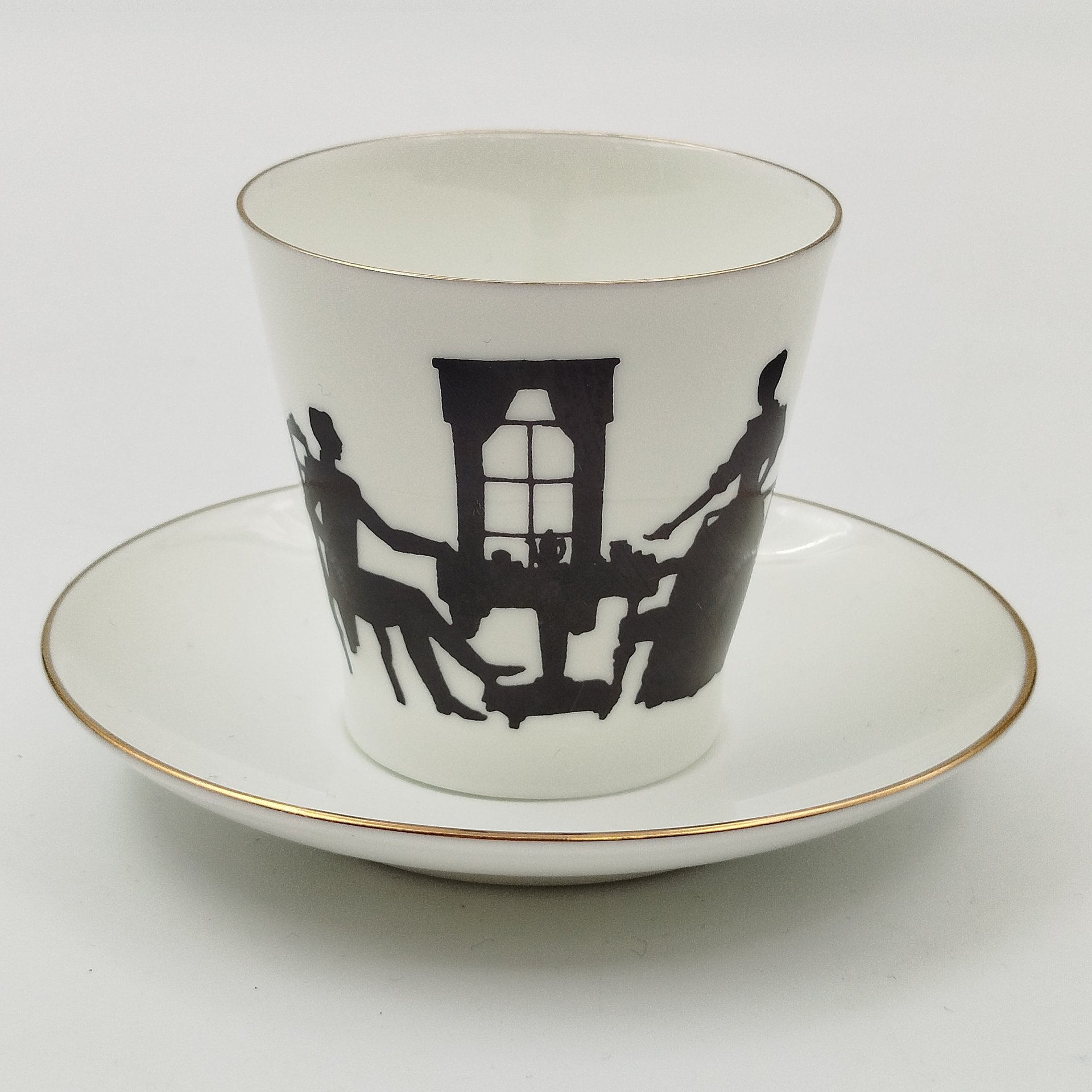 Кофейная пара "Вдвоем", ф. Черный кофе, автор рисунка Русаков С.К., автор формы Криммер Э.М.