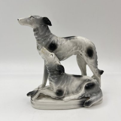 Статуэтка, "Гончие", фарфор, аэрография, Германия, 1940-1970 гг.