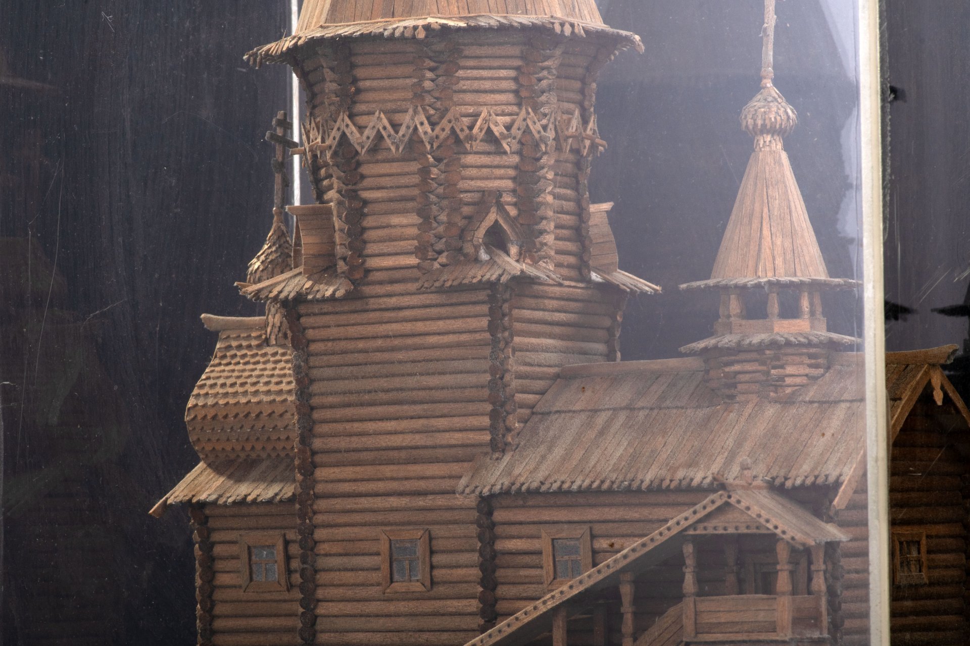 Макет храма Успения Пресвятой Богородицы XVIII века в Калерии (Кондопоге)