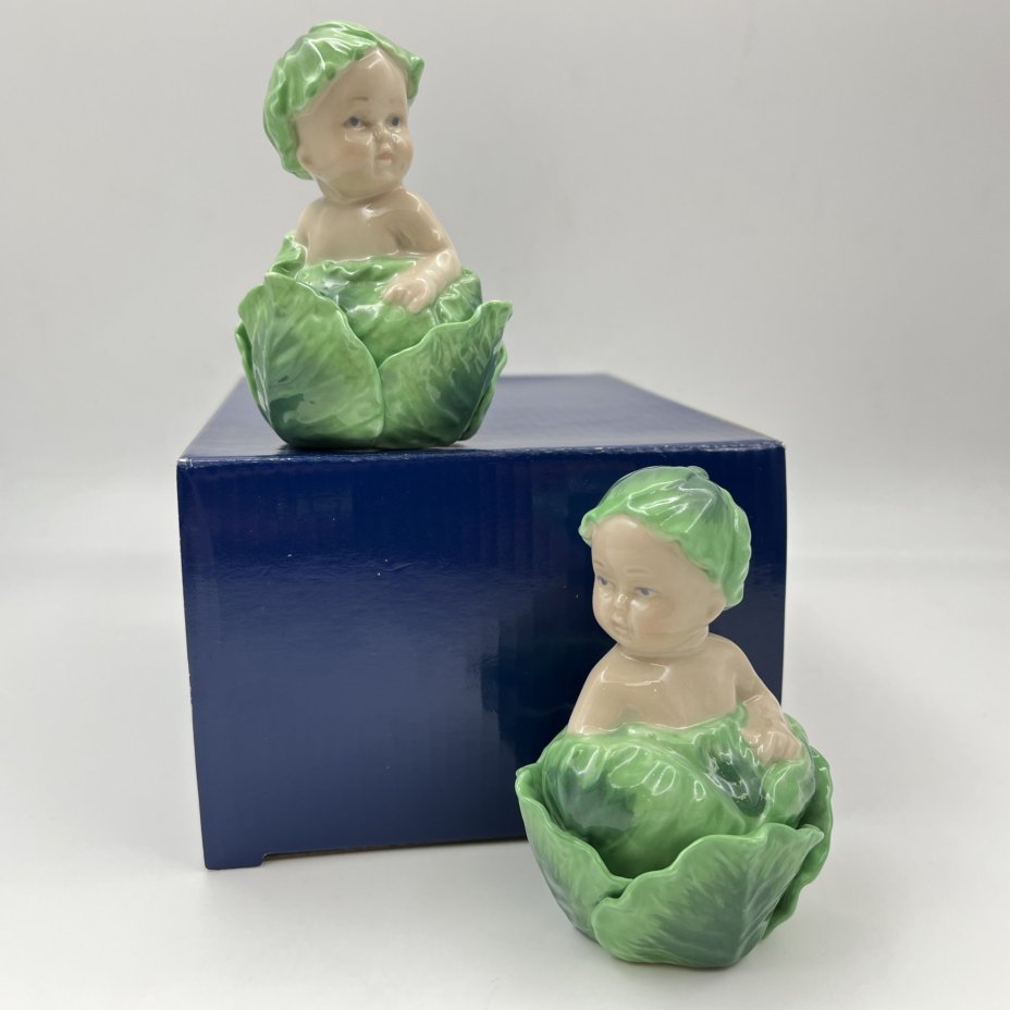 Набор для специй "Новорожденные" (перечница, солонка), фарфор, Pavone, Италия, 2025 г.