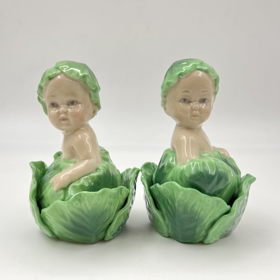 Набор для специй "Новорожденные" (перечница, солонка), фарфор, Pavone, Италия, 2025 г.