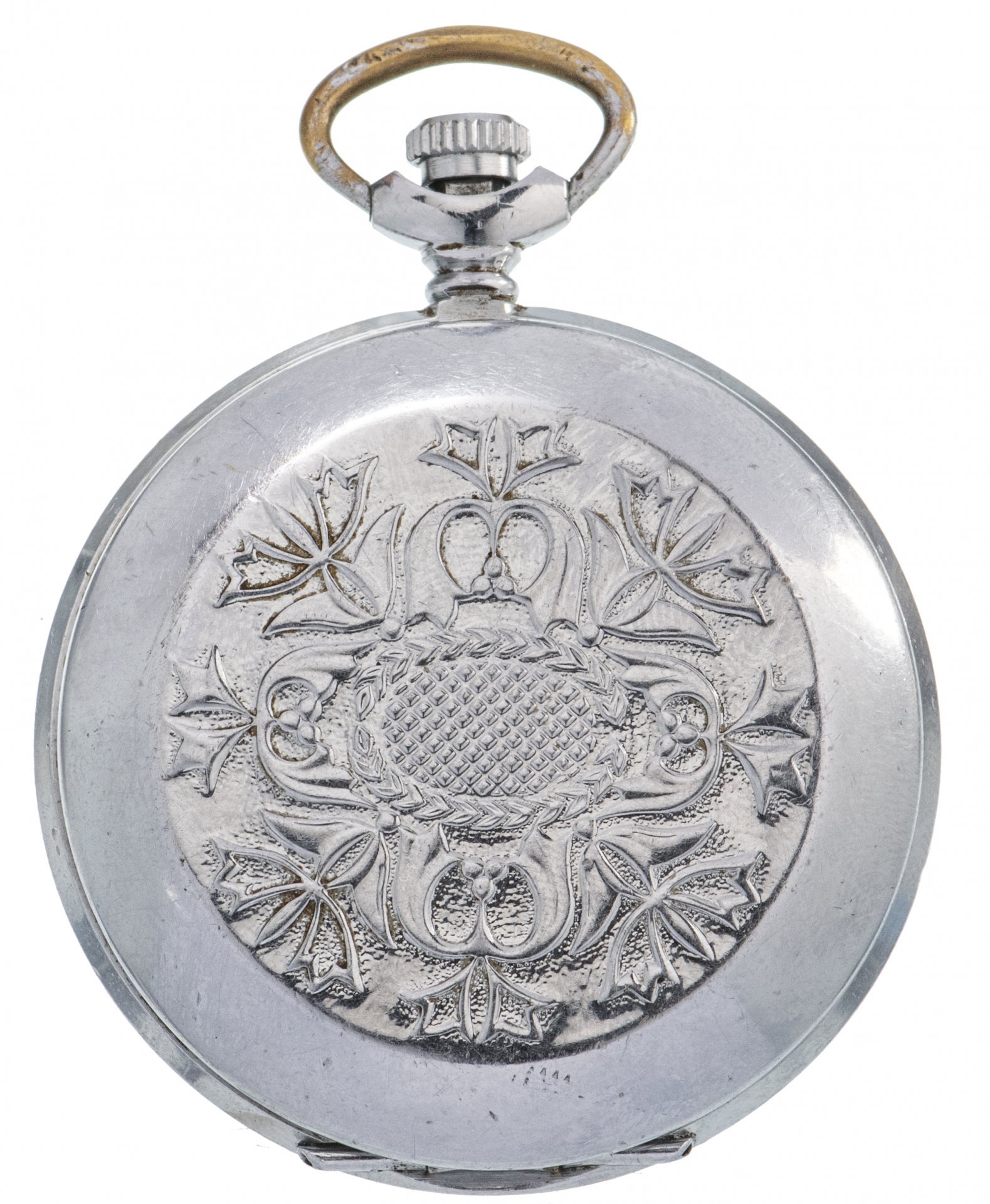 Часы карманные  "Молния", сталь, Челябинский часовой завод, СССР, 1970-1980 гг.