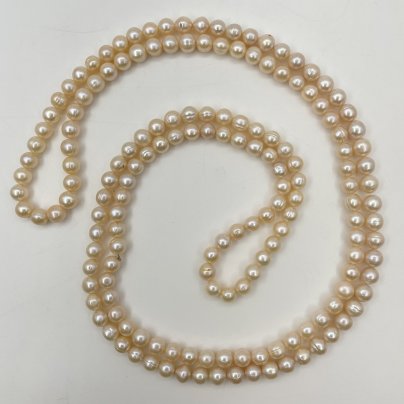 Бусы винтажные из крупных бусин круглой формы, жемчуг, Азия, 1990-2010 гг.