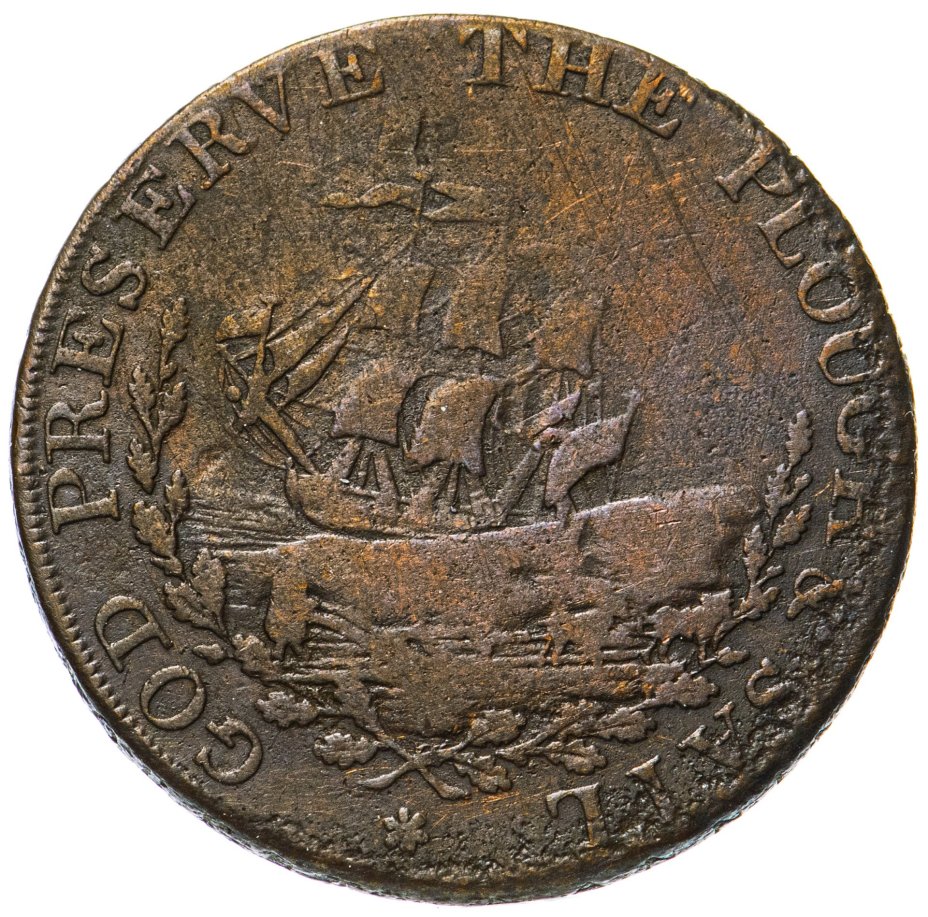 Жетон Великобритания "God preserve the plough and sail"