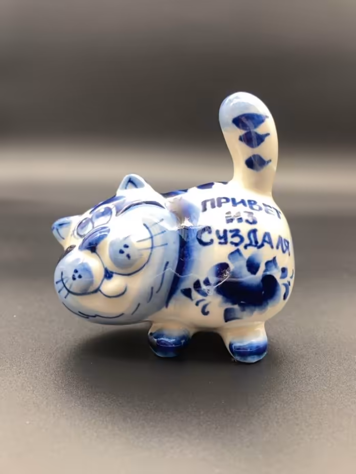 Статуэтка "Кот", Гжель