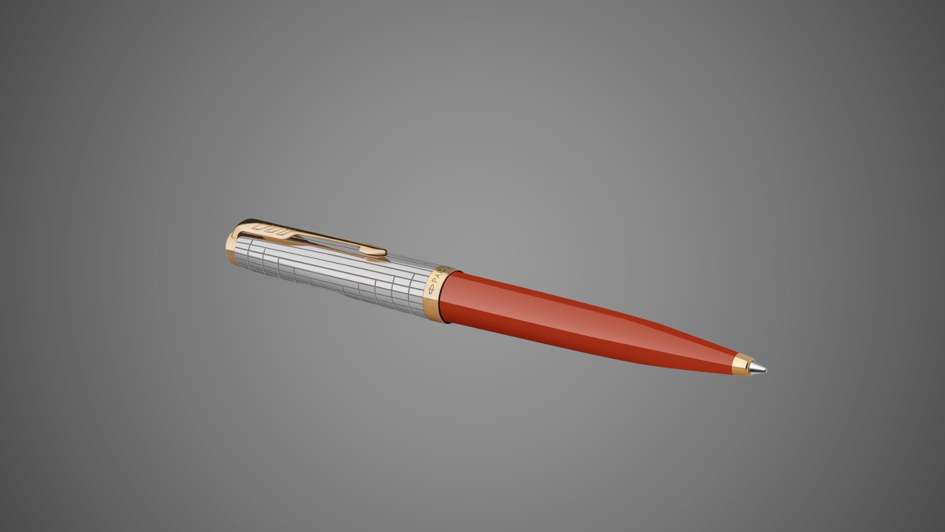Шариковая ручка Parker 51 Premium Red GT и кожаный чехол на молнии, стержень: M, цвет чернил: black, в подарочной упаковке., Металлы: нержавеющая сталь, позолота, смола